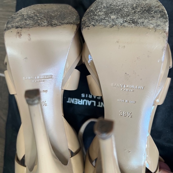 Saint Laurent patent leather Tribute Sandal - Picture 7 of 8